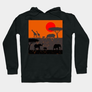 Animales africanos Hoodie